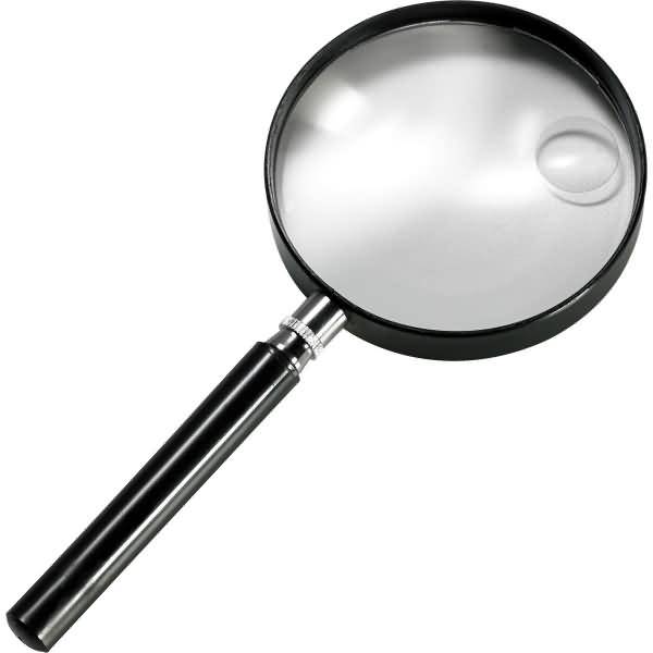 Leselupe Metall 2-fach schwarz