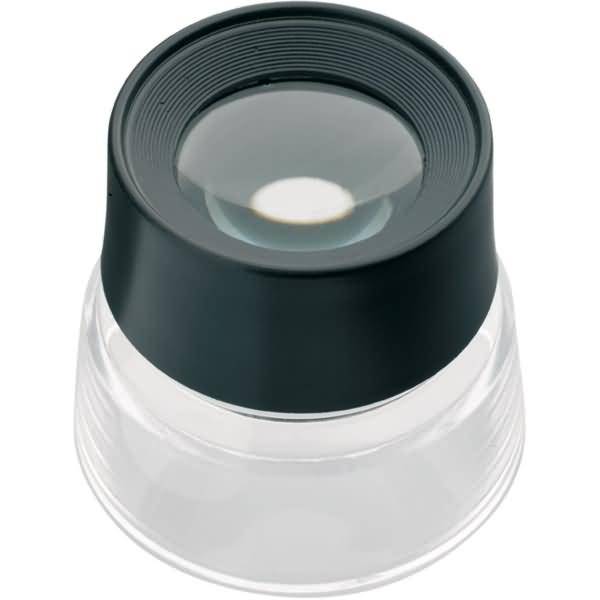 Standlupe Kunststoff 10-fach schwarz