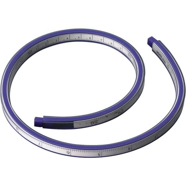 Kurvenlineal 30 cm blau