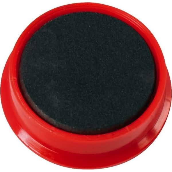 Kraftmagnet Metall Kunststoff 38mm TG 2500 g rot VE=10 Stück