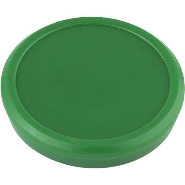 Haftmagnet Metall Kunststoff 40mm TG 800 g dunkelgrün VE=10 Stück