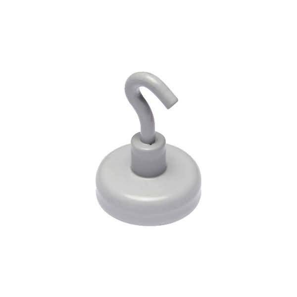 Hakenmagnet Metall 25mm TG 3500 g weiß