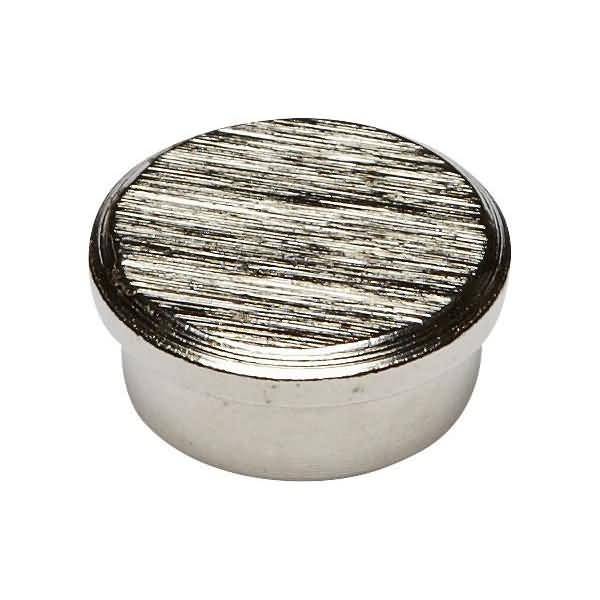 Superkraftmagnet Neodym Neodym (Nd) 16mm TG 2000 g silber gebürstet