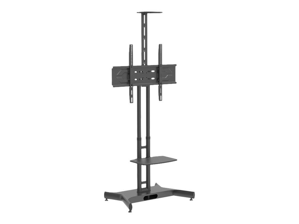 HAGOR HP Twin Stand HD - Wagen - für Flachbildschirm / AV-Ausrüstung - Schwarz - Bildschirmgröße: 140-213 cm (55"-84")