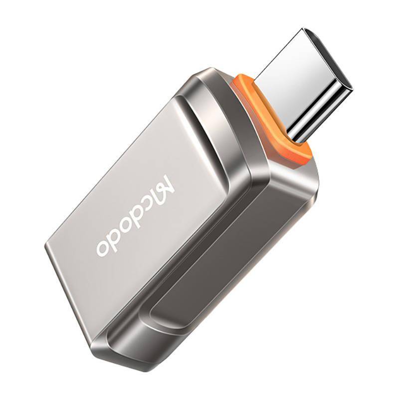 Mcdodo 3.0 Konverter OTG Adapter USB auf Typ-C Ladeadapter Stecker Converter für Smartphones grau
