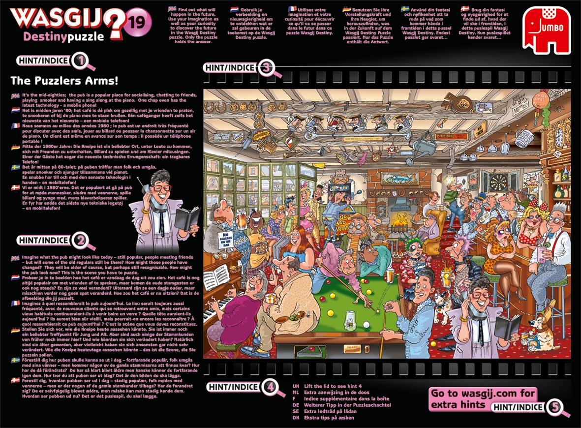 Wasgij Destiny 19 Die Kneipe Im Puzzle-Eck 1000 Teile Puzzle