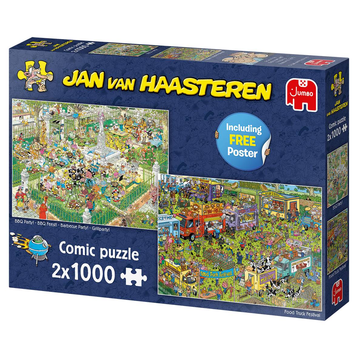 Jumbo 19099 Jan van Haasteren 2x 1000 Teile Comic Puzzle