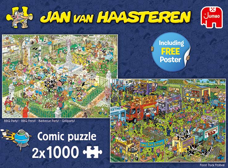 Jumbo 19099 Jan van Haasteren 2x 1000 Teile Comic Puzzle