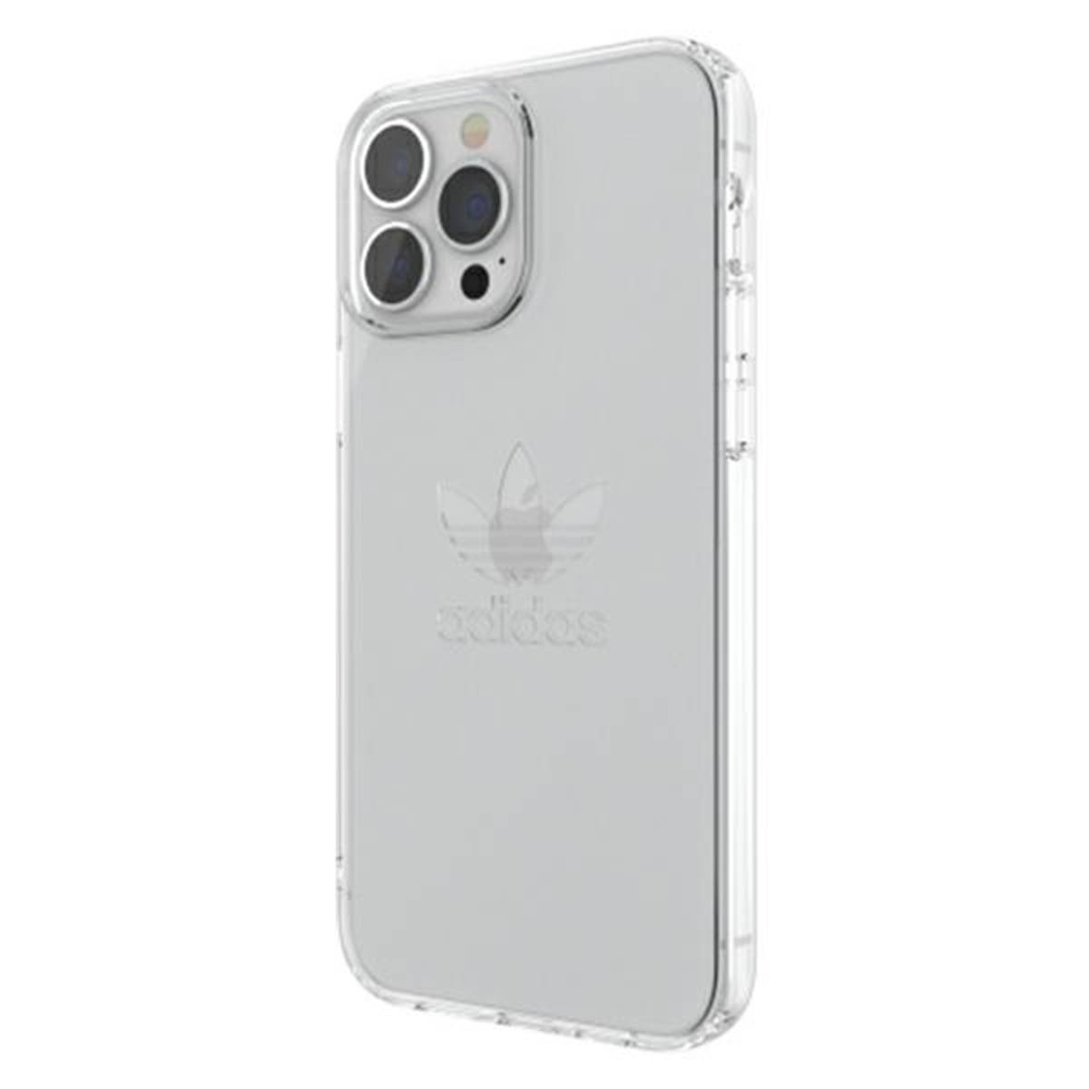 Adidas Apple iPhone 13 Pro Max Clear Case Original Silikon Hard Case Cover Schutzhülle Transparent