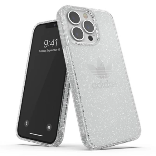 Adidas Apple iPhone 13 Pro Clear Case Glitzer Original Silikon Hard Case Cover Schutzhülle Transparent Adidas Apple iPhone 13 Pro Clear Case Glitzer Original Silikon Hard Case Cover Schutzhülle Transparent