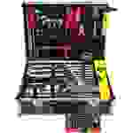 FAMEX 745-48 Alu Werkzeugkoffer gefüllt mit Werkzeug – Werkzeugkasten bestückt - 164-tlg