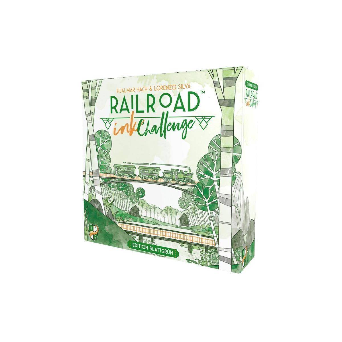 HRG070078 - Railroad Ink: Edition Blattgrün, Würfelspiel, 1-4 Spieler, ab 8 Jahren (DE-Ausgabe)