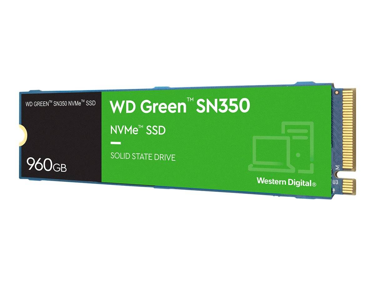 WD Green SN350 NVMe SSD WDS960G2G0C - SSD - 960 GB - intern - M.2 2280 - PCIe 3.0 x4 (NVMe)