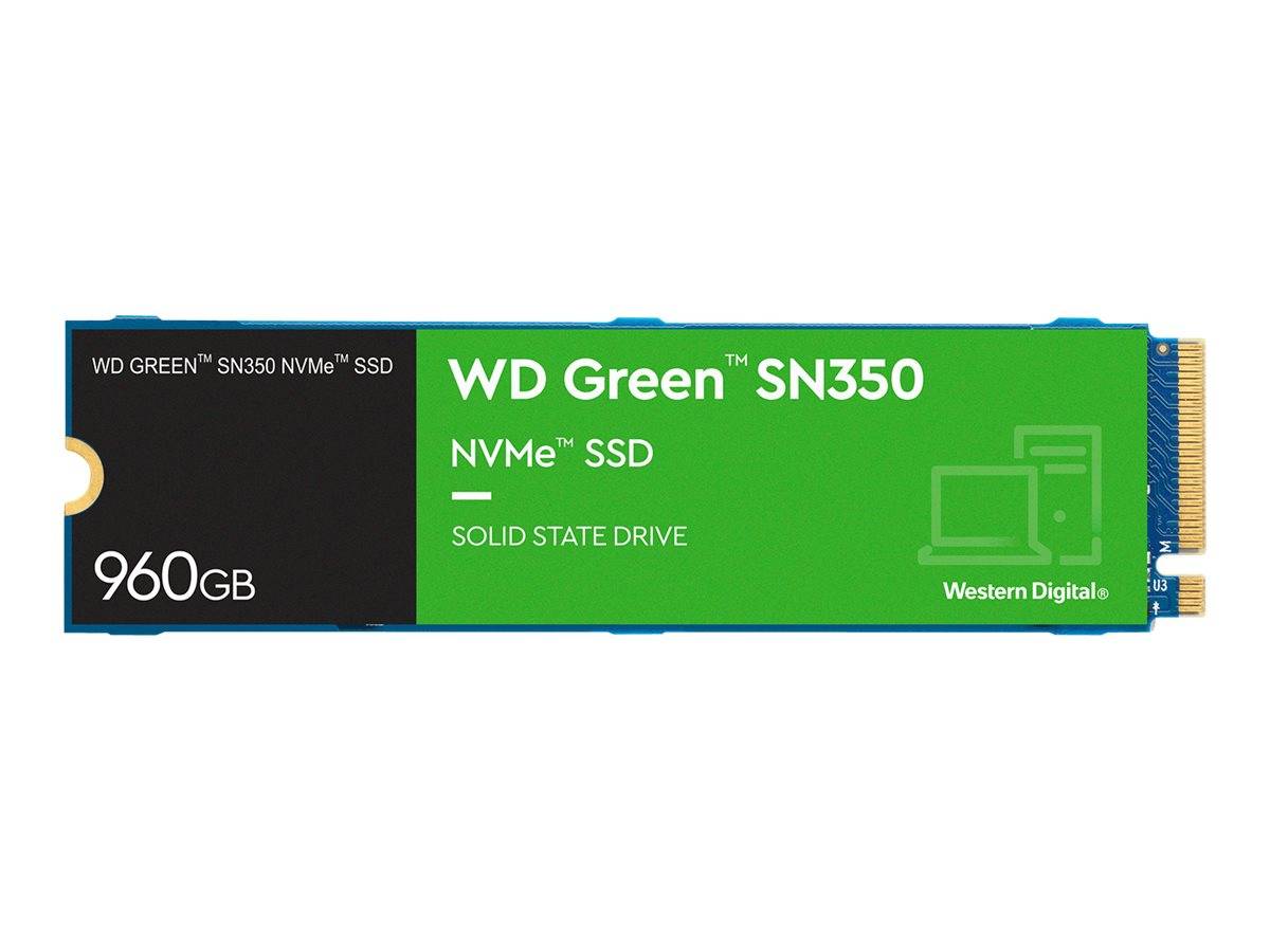WD Green SN350 NVMe SSD WDS960G2G0C - SSD - 960 GB - intern - M.2 2280 - PCIe 3.0 x4 (NVMe)