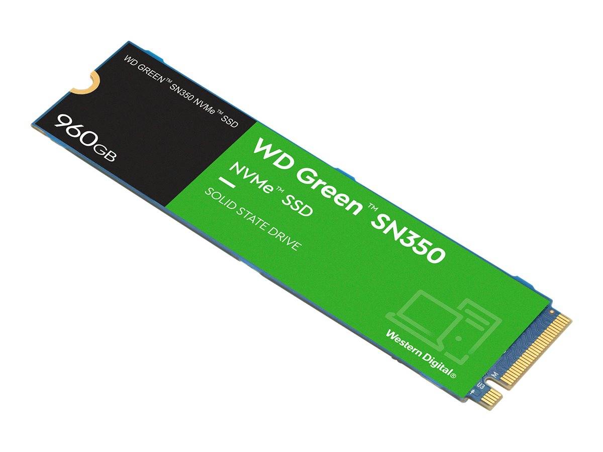 WD Green SN350 NVMe SSD WDS960G2G0C - SSD - 960 GB - intern - M.2 2280 - PCIe 3.0 x4 (NVMe)