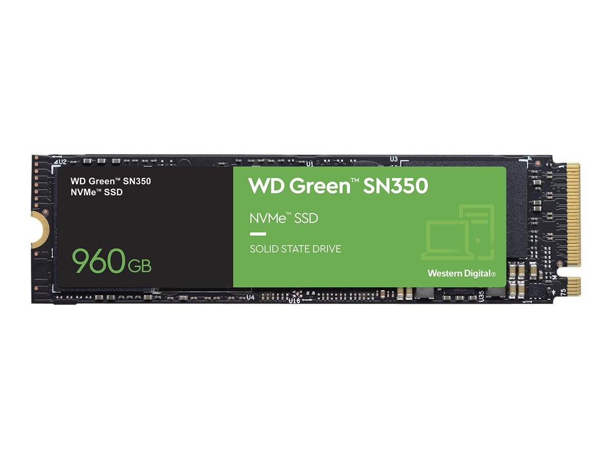WD Green SN350 NVMe SSD WDS960G2G0C - SSD - 960 GB - intern - M.2 2280 - PCIe 3.0 x4 (NVMe)