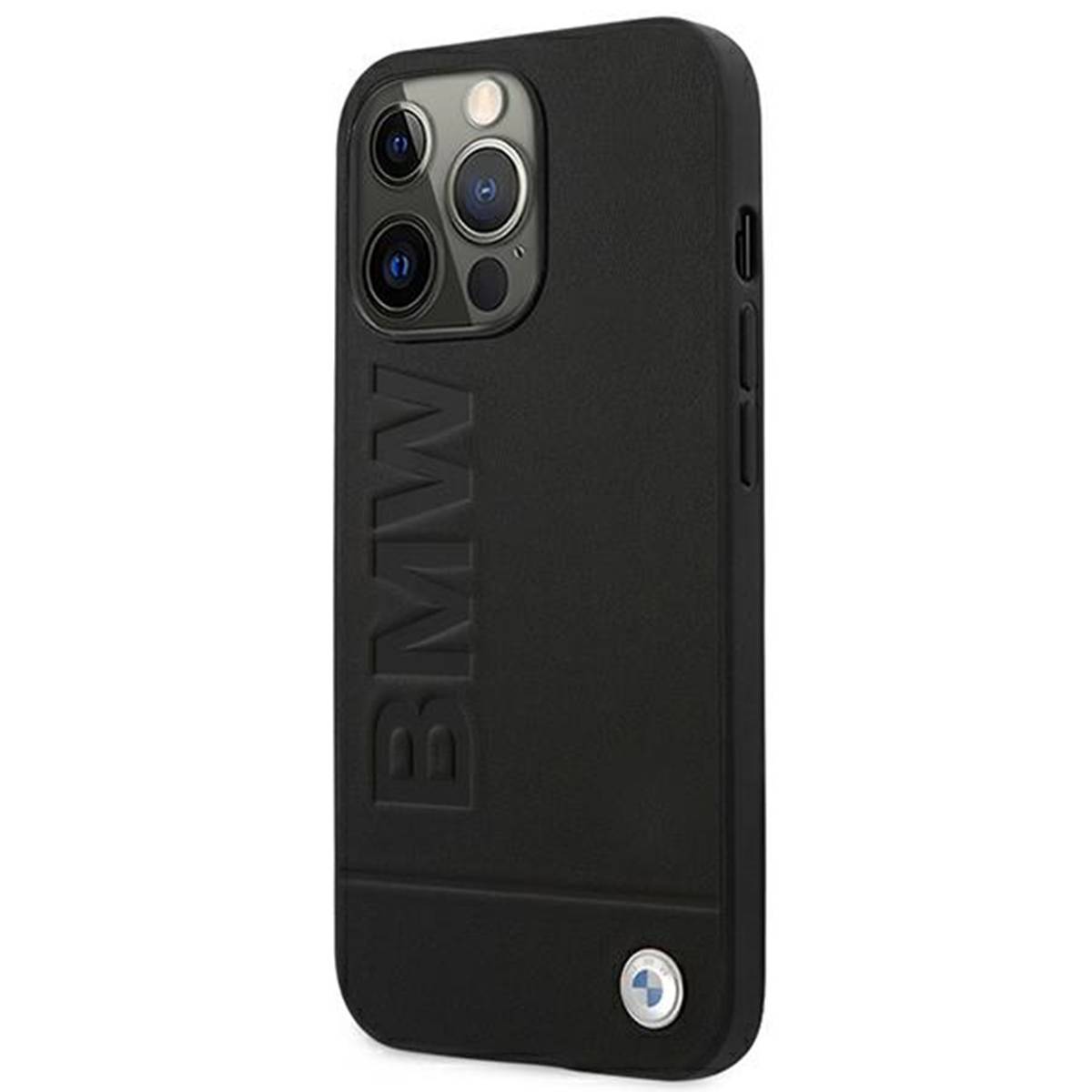 BMW Signature Logo Print Apple iPhone 13 Pro Max Hard Case Cover Schutzhülle Schwarz