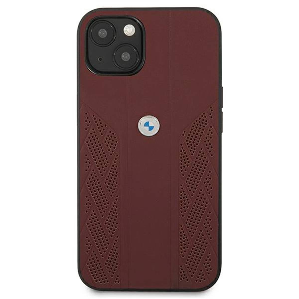 BMW Curve Perforate Serie Apple iPhone 13 Hard Case Cover Schutzhülle Rot