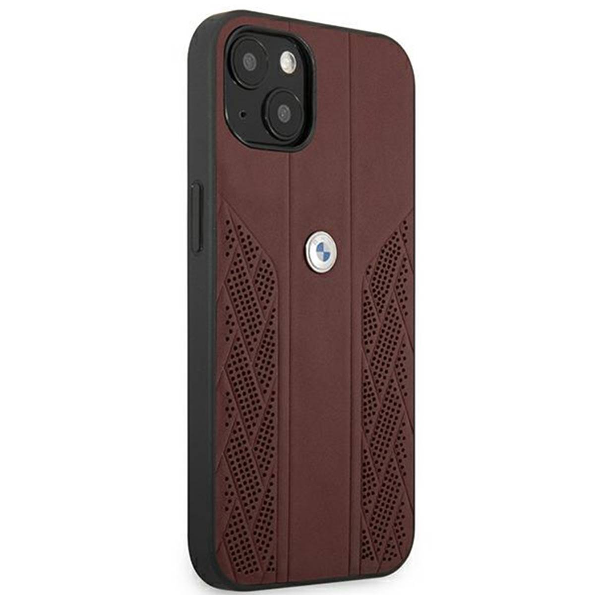 BMW Curve Perforate Serie Apple iPhone 13 Mini Hard Case Cover Schutzhülle Rot