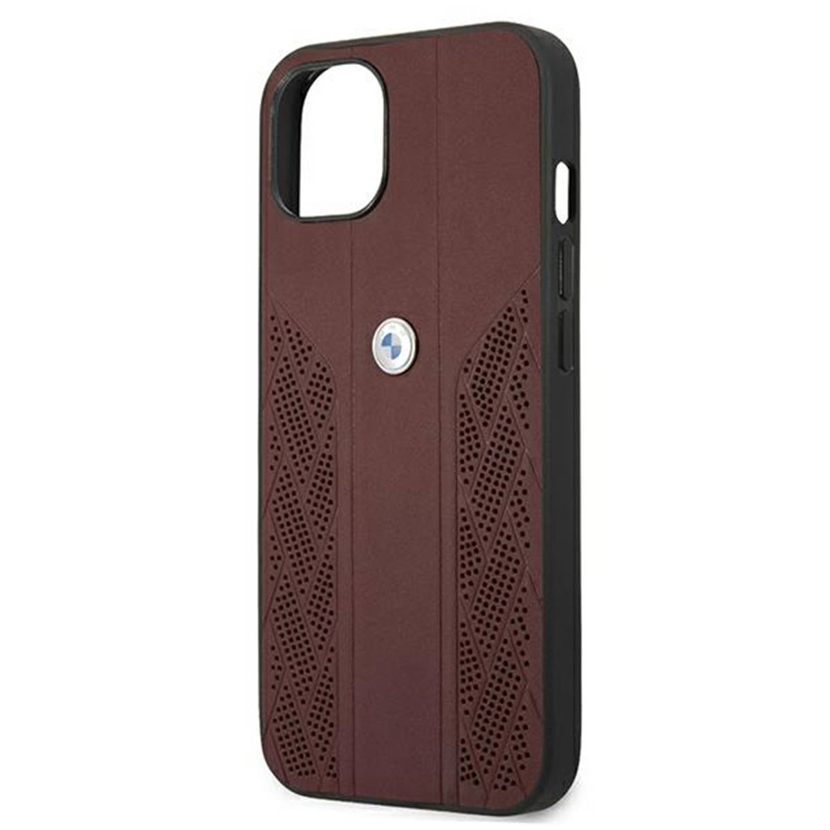 BMW Curve Perforate Serie Apple iPhone 13 Mini Hard Case Cover Schutzhülle Rot