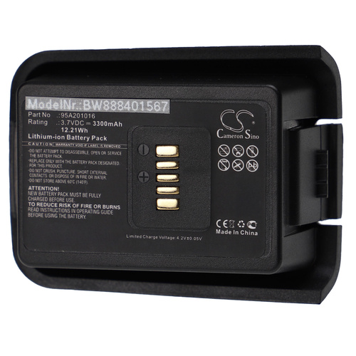 vhbw Akku kompatibel mit Datalogic 950401003, P20, P20-1001, Pegaso Barcodescanner POS (3300mAh, 3,7V, Li-Ion)