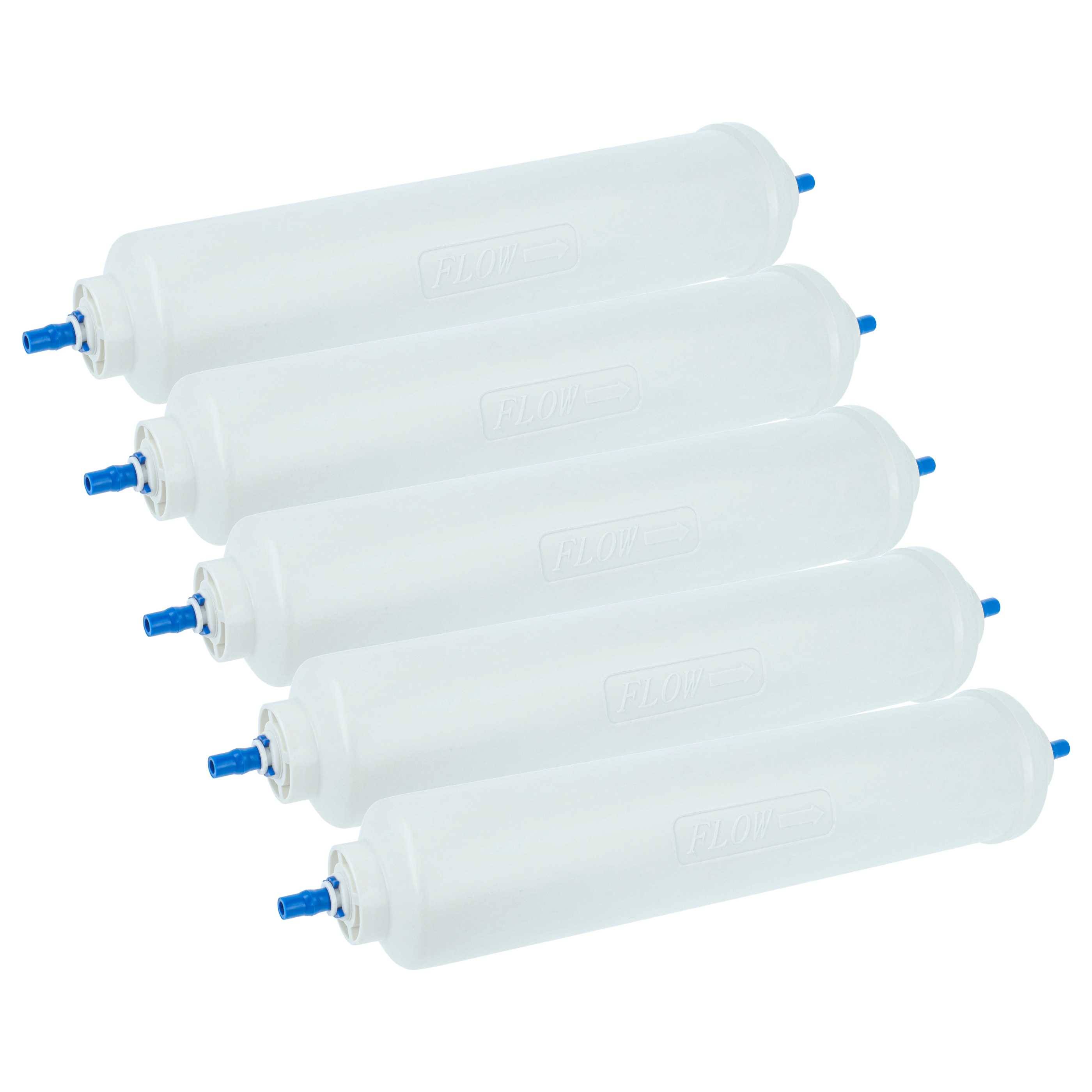 vhbw 5x Wasserfilter Filterkartusche Filter kompatibel mit LG GWL2256WTQA, GWL2265YLQA, GWL2257VCM, GWL2275YLQA, GWL2274YBQA, GWL2278XTQ