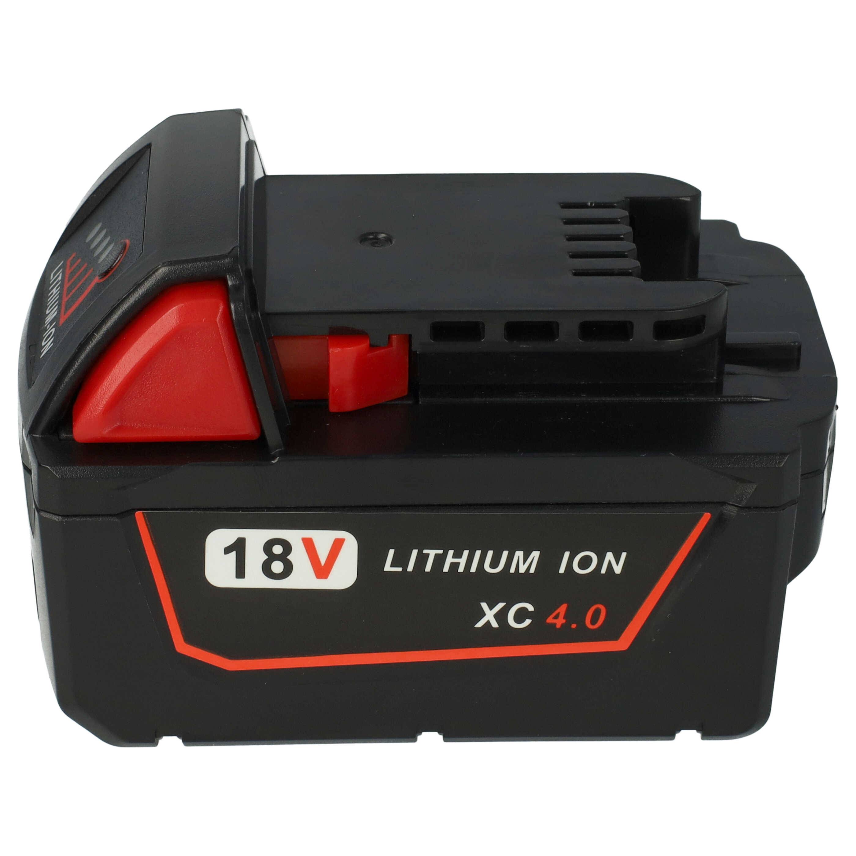 vhbw 1x Akku kompatibel mit Milwaukee M18 CCS55-902X, CCS55-502X, CCS55-0X, CCS55, CCS66-0X, CCS66 Werkzeug (4000 mAh, Li-Ion, 18 V)