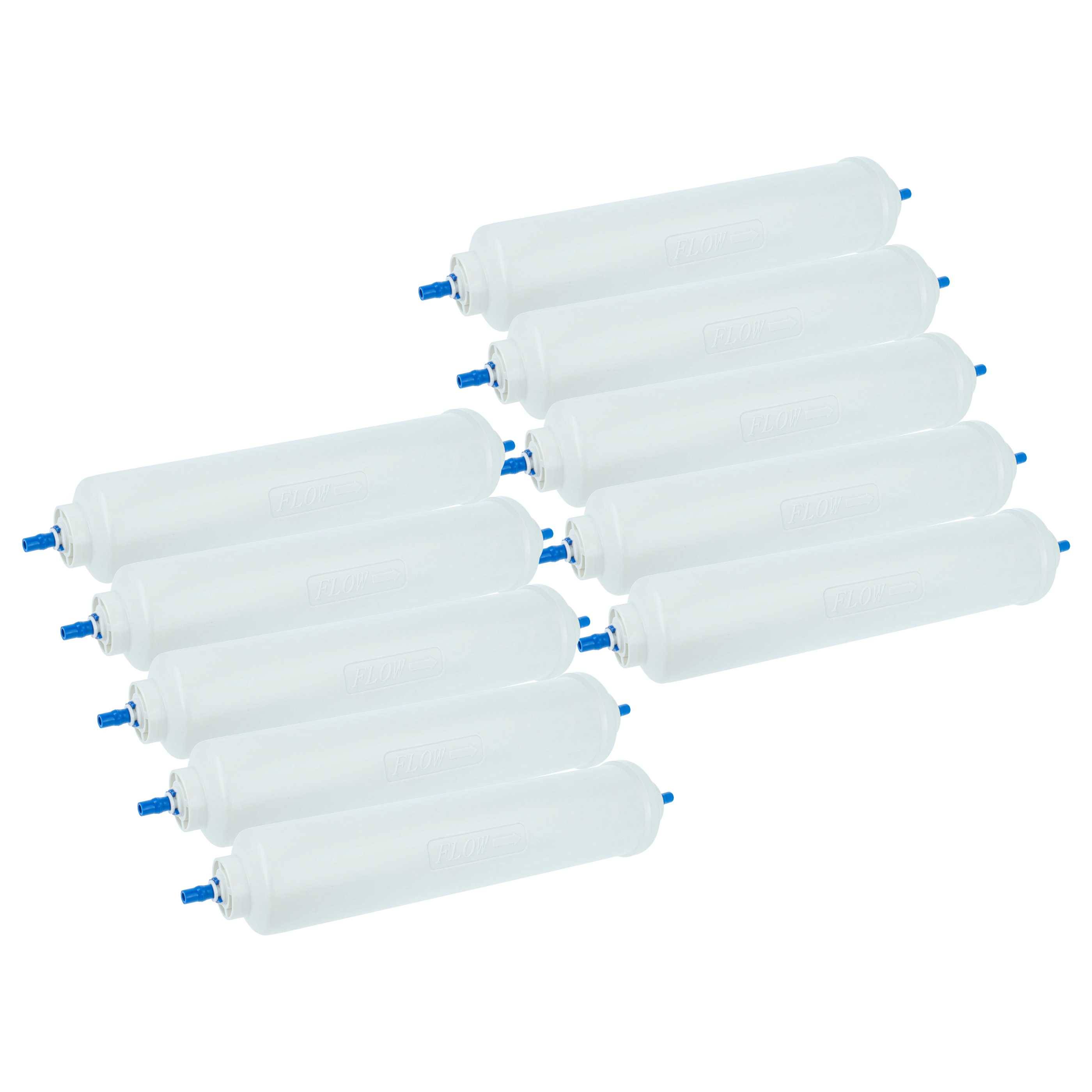 vhbw 10x Wasserfilter Filterkartusche Filter kompatibel mit LG GR-L227YTQA, GR-L227YLQA, GR-L227YVQA, GR-L227YWQA, GR-L227HLQV, GR-L2277E