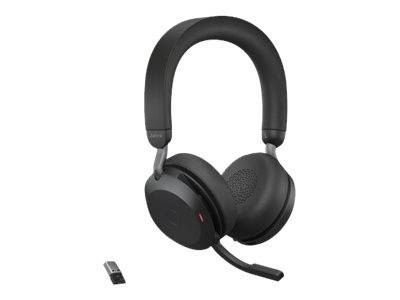 Jabra Evolve2 75 On Ear Headset Bluetooth®, kabelgebunden Stereo Schwarz Mikrofon-Rauschunterdrückung Lautstärkeregelung