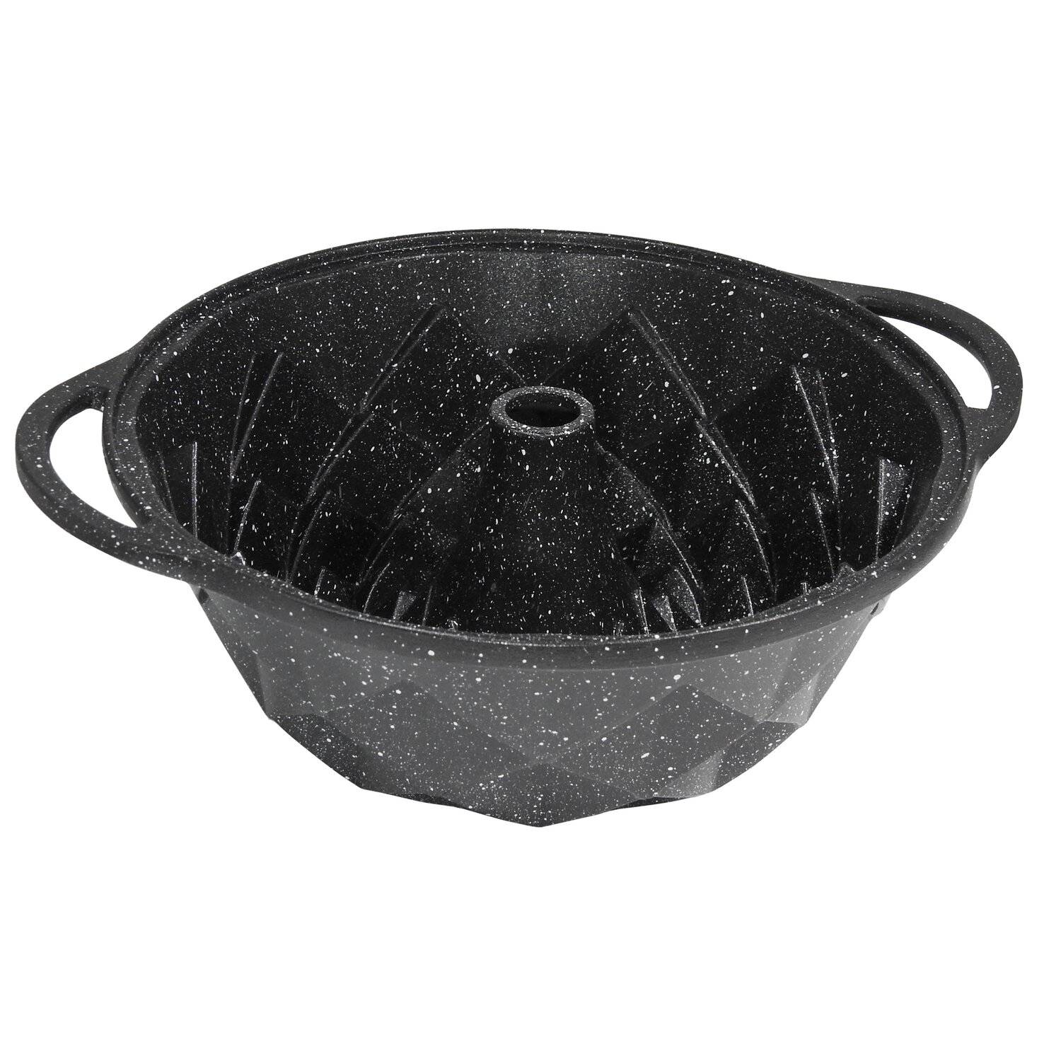 Zellerfeld Design Kuchenform Backform Ø24cm aus hochwertigem antihaftbeschichtetem Aluguss Kuchen Form Schwarz Motiv 1