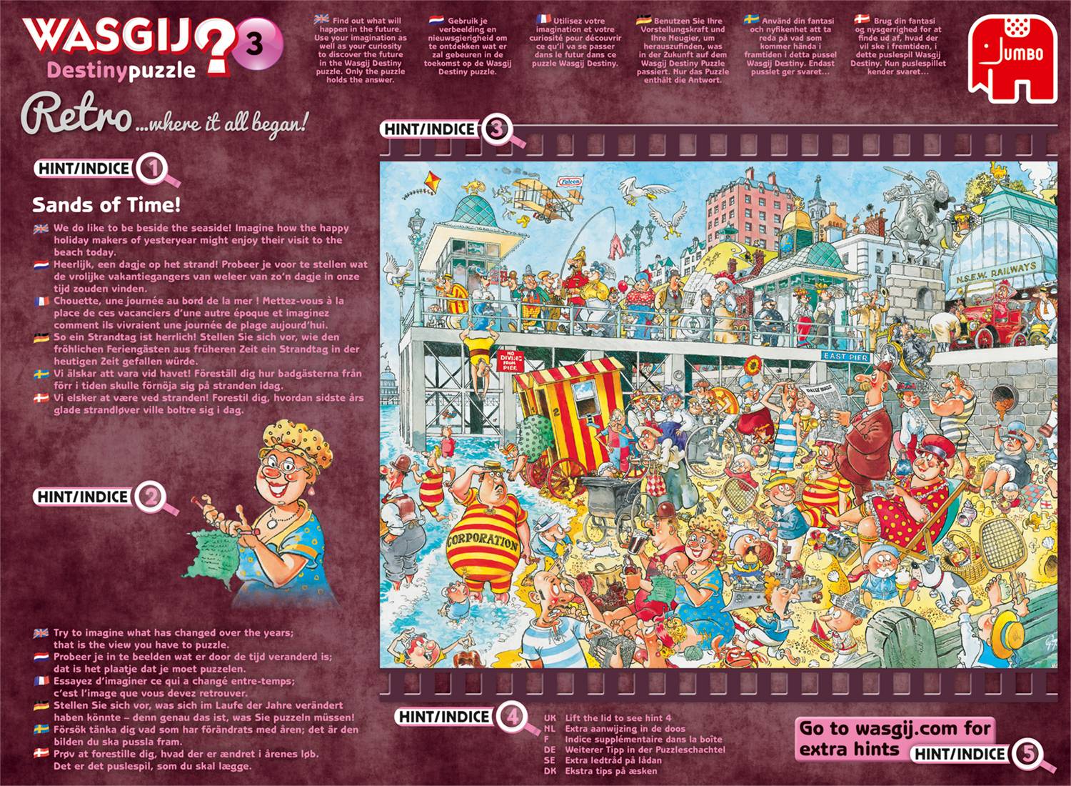 Wasgij Destiny Retro 3 Sandige Zeiten! 1000 Teile Puzzle