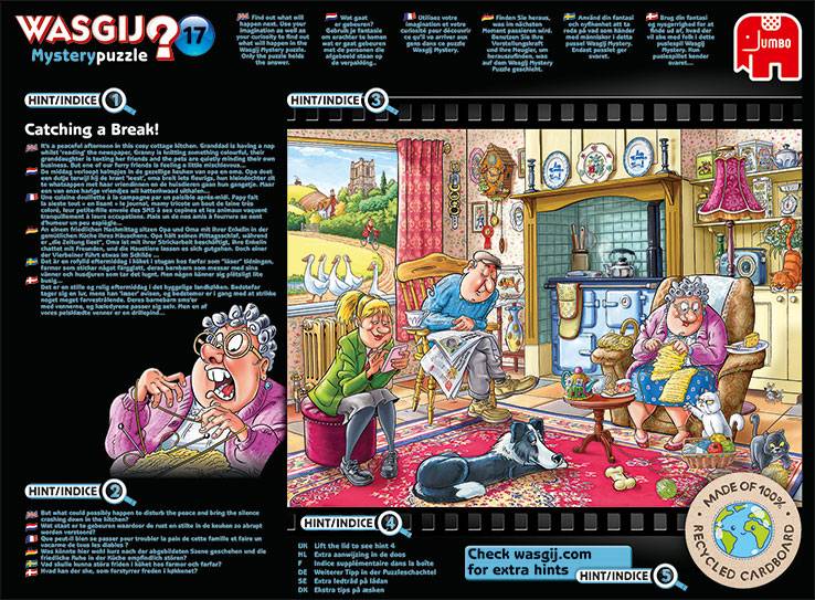 Wasgij Mystery 17 Friede, Freude, Eierkuchen 1000 Teile Puzzle