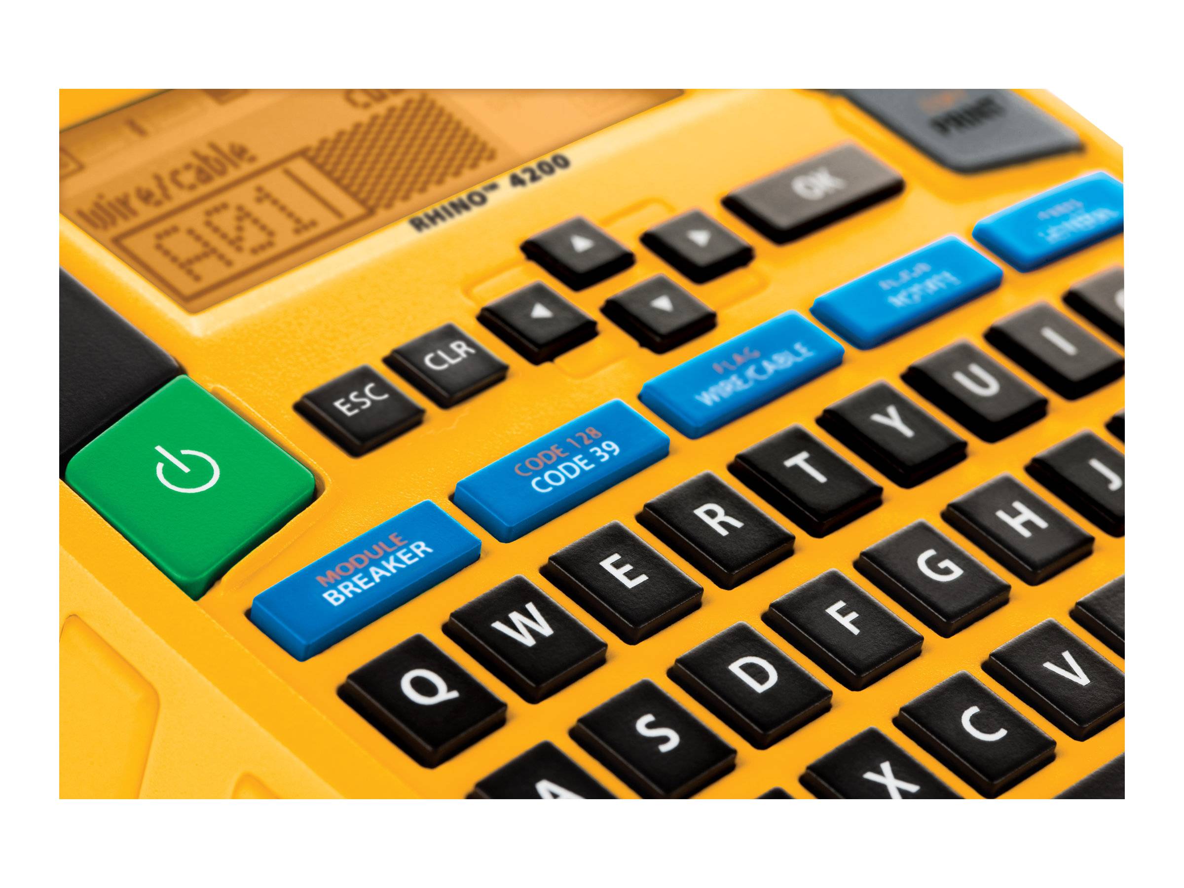 DYMO Rhino 4200 - Beschriftungsgerät - s/w - Thermotransfer - Rolle (1,9 cm)