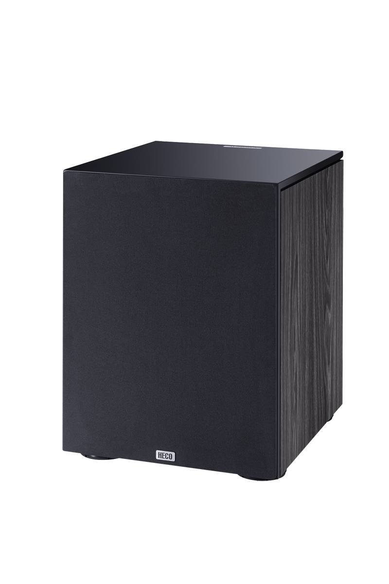 Heco Aurora Sub 30 A, schwarz, Aktiver Bassreflex Subwoofer, 1 Stück