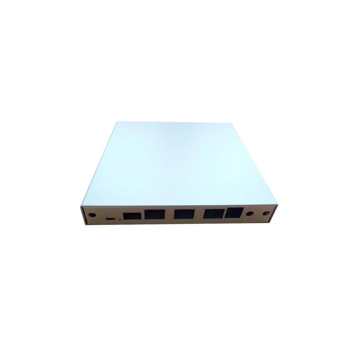 CASE1D6U - Gehäuse, 3x LAN + 1x SFP + USB, alu