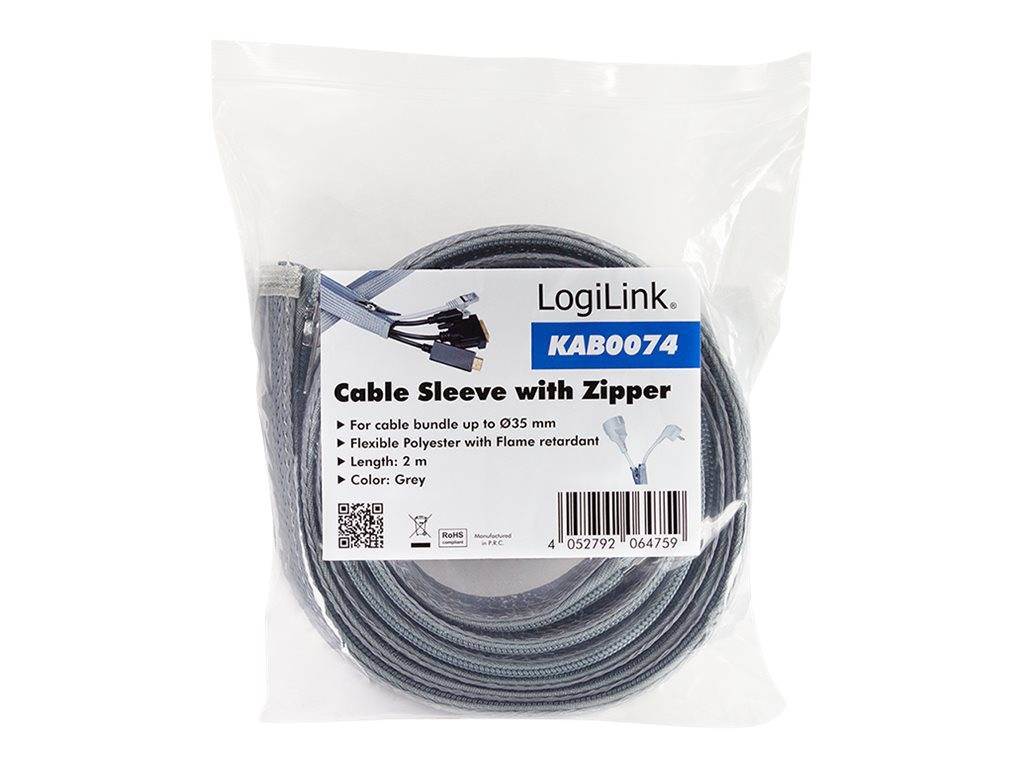 LogiLink Kabelmanagement-Tülle - mit Reißverschluss