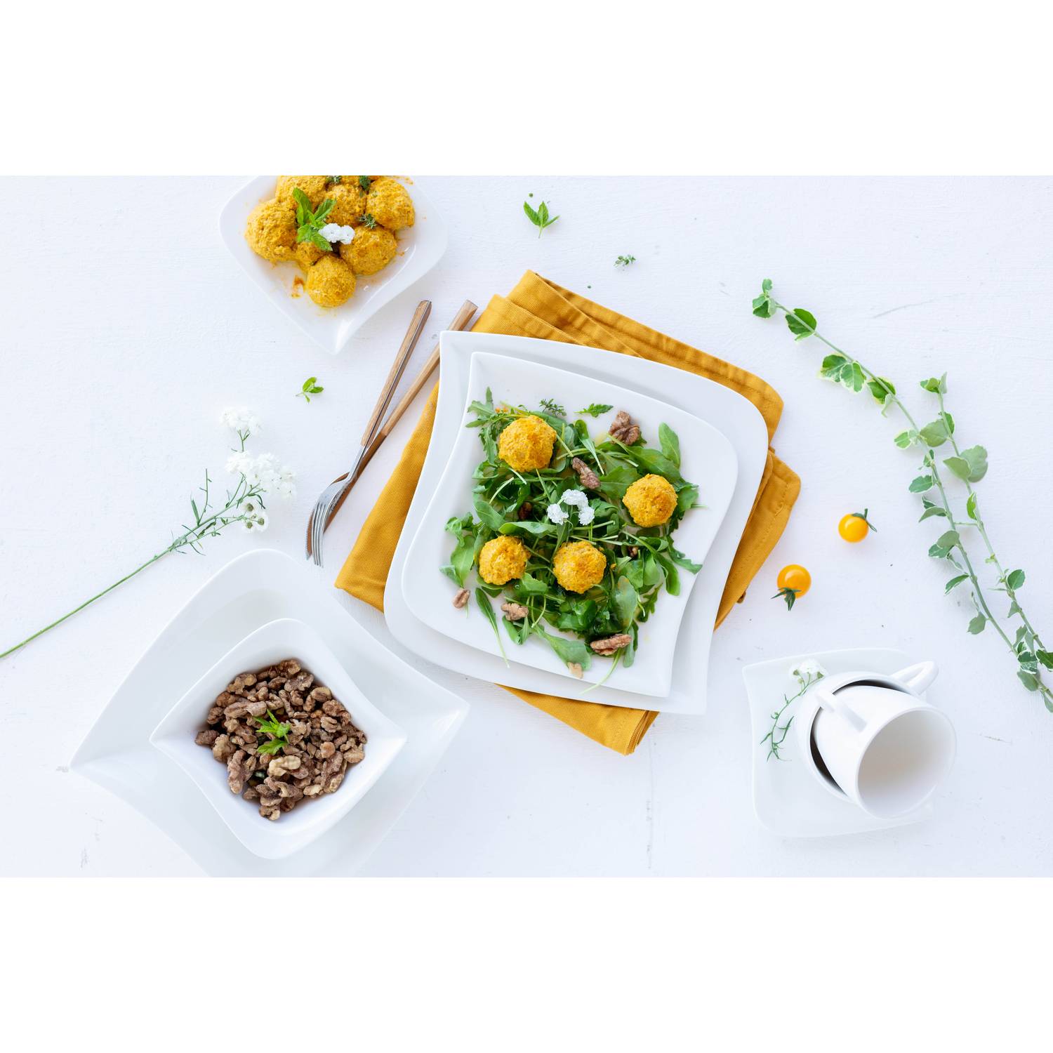 Mäser 921353 La Musica Kombiservice, für 6 Personen, elfenbein, 30-teilig (1 Set)