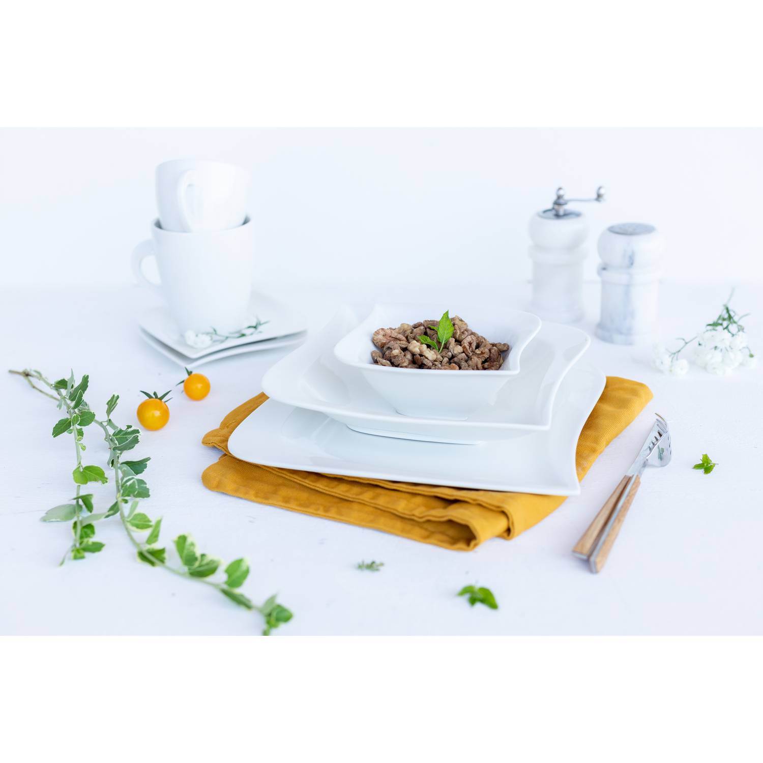 Mäser 921353 La Musica Kombiservice, für 6 Personen, elfenbein, 30-teilig (1 Set)