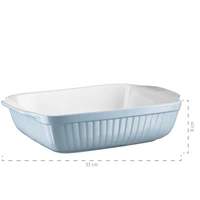Mäser 931135 Kitchen Time Auflaufform-Set, 33 x 8 cm + 25,5 x 7 cm, rechteckig, hellblau/weiß, 2-teilig (1 Set) Mäser 931135 Kitchen Time Auflaufform-Set, 33 x 8 cm + 25,5 x 7 cm, rechteckig, hellblau/weiß, 2-teilig (1 Set)