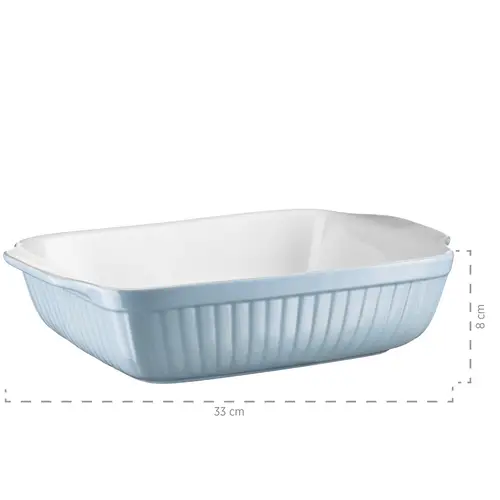 Mäser 931135 Kitchen Time Auflaufform-Set, 33 x 8 cm + 25,5 x 7 cm, rechteckig, hellblau/weiß, 2-teilig (1 Set) Mäser 931135 Kitchen Time Auflaufform-Set, 33 x 8 cm + 25,5 x 7 cm, rechteckig, hellblau/weiß, 2-teilig (1 Set)