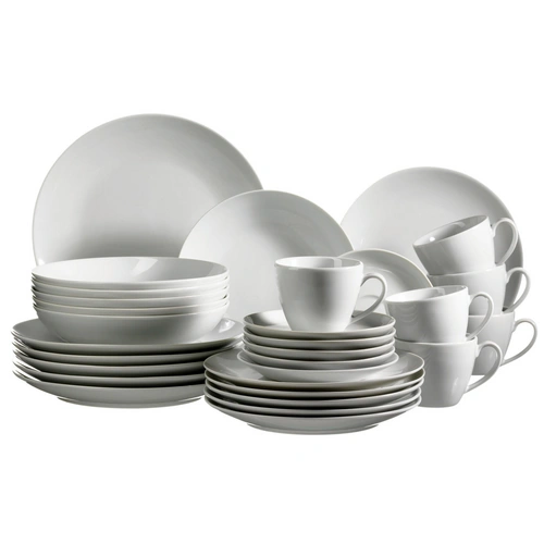 Mäser 921345 Kombiservice Barca für 6 Personen, Porzellan, weiß (1 Set, 30-teilig) Mäser 921345 Kombiservice Barca für 6 Personen, Porzellan, weiß (1 Set, 30-teilig)