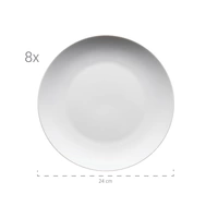 Mäser 931610 Kombiservice Barca für 8 Personen, Porzellan, weiß (1 Set, 68-teilig) Mäser 931610 Kombiservice Barca für 8 Personen, Porzellan, weiß (1 Set, 68-teilig)