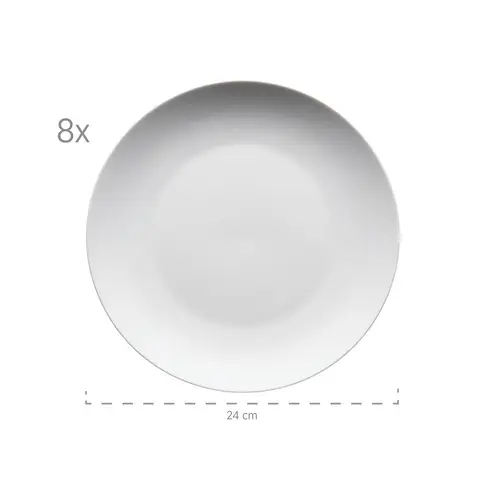 Mäser 931610 Kombiservice Barca für 8 Personen, Porzellan, weiß (1 Set, 68-teilig) Mäser 931610 Kombiservice Barca für 8 Personen, Porzellan, weiß (1 Set, 68-teilig)