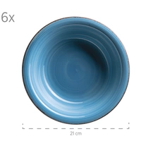 Mäser 931619 Kombiservice Lumaca für 6 Personen, Steingut, dunkelblau (1 Set, 30-teilig) Mäser 931619 Kombiservice Lumaca für 6 Personen, Steingut, dunkelblau (1 Set, 30-teilig)