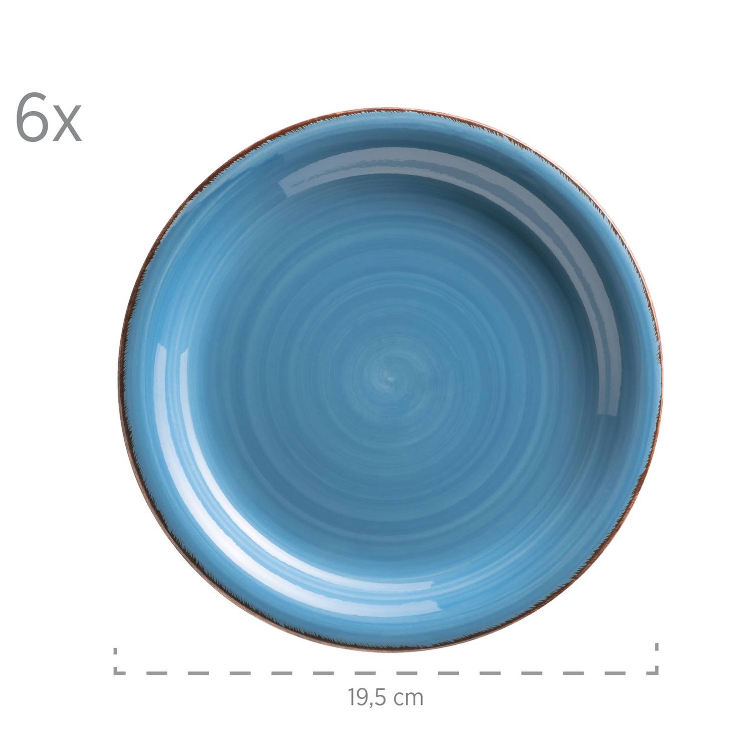 Mäser 931619 Kombiservice Lumaca für 6 Personen, Steingut, dunkelblau (1 Set, 30-teilig)