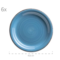 Mäser 931619 Kombiservice Lumaca für 6 Personen, Steingut, dunkelblau (1 Set, 30-teilig) Mäser 931619 Kombiservice Lumaca für 6 Personen, Steingut, dunkelblau (1 Set, 30-teilig)