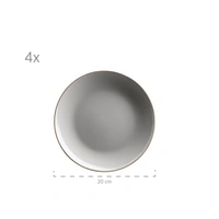 Mäser 931627 Kombiservice Metallic RIM für 4 Personen, Steinzeug, grau (1 Set, 16-teilig) Mäser 931627 Kombiservice Metallic RIM für 4 Personen, Steinzeug, grau (1 Set, 16-teilig)