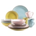 Mäser 931726 Kombiservice Metallic RIM für 4 Personen, Steinzeug, mehrfarbig/grün (1 Set, 16-teilig) Mäser 931726 Kombiservice Metallic RIM für 4 Personen, Steinzeug, mehrfarbig/grün (1 Set, 16-teilig)