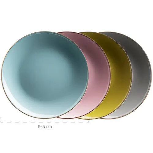 Mäser 931726 Kombiservice Metallic RIM für 4 Personen, Steinzeug, mehrfarbig/grün (1 Set, 16-teilig) Mäser 931726 Kombiservice Metallic RIM für 4 Personen, Steinzeug, mehrfarbig/grün (1 Set, 16-teilig)