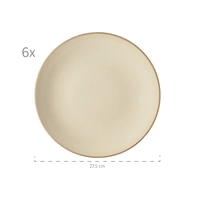 Mäser 931734 Tafelservice Ossia für 6 Personen, Steinzeug, grau (1 Set, 12-teilig) Mäser 931734 Tafelservice Ossia für 6 Personen, Steinzeug, grau (1 Set, 12-teilig)